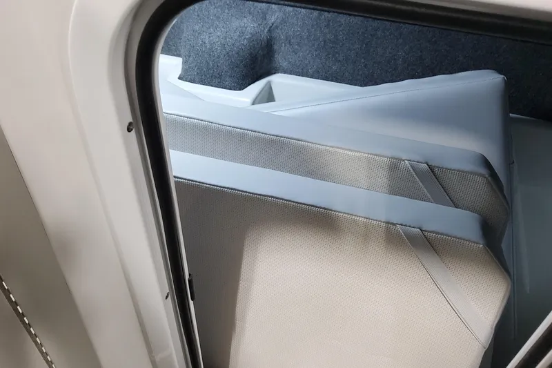 Slide: The Image of Interior view of 2026 Formula 360 Crossover Bowrider OB, featuring sleek seating design. - 39