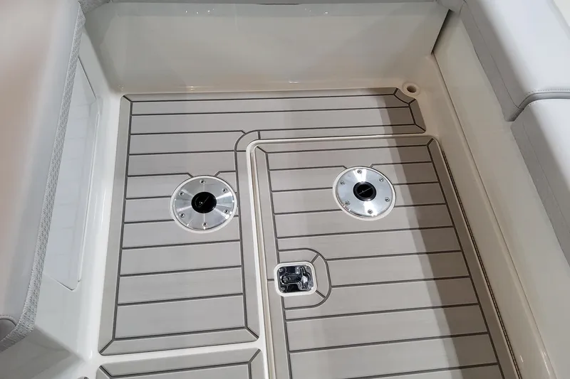 Slide: The Image of 2026 Formula 360 Crossover Bowrider OB deck with sleek, modern design and fittings. - 68