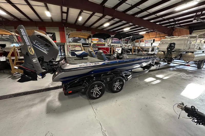 The Image of 2016 Skeeter FX20 Limited Edition boat in showroom, side view. - 0