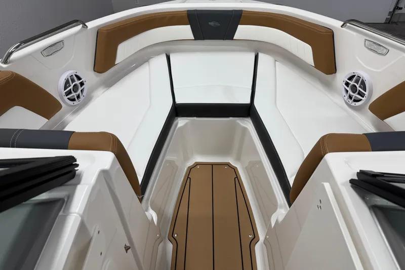 Slide: The Image of 2026 Chaparral 21 SSi boat interior with stylish seating and modern design. - 20