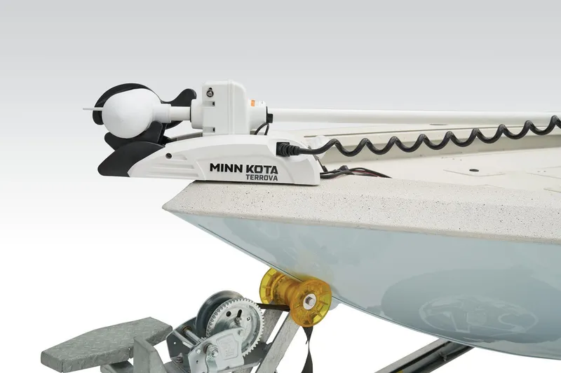 Slide: The Image of 2026 Ranger RB200 boat with camouflage design, parked on snowy ground. - 16