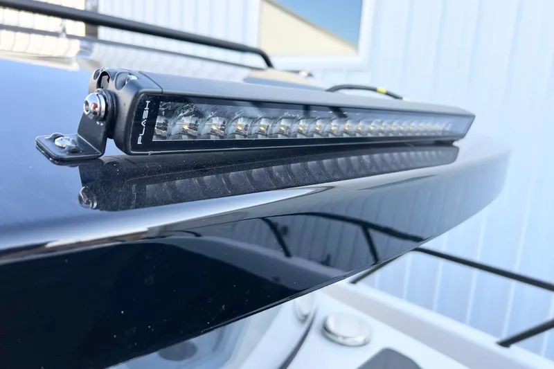 Slide: The Image of Close-up of a Navan C30 2026 model with mounted LED light bar. - 14