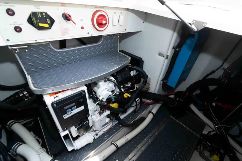 Slide: The Image of Engine room of 2019 Formula 34 Performance Cruiser with Kohler generator. - 27