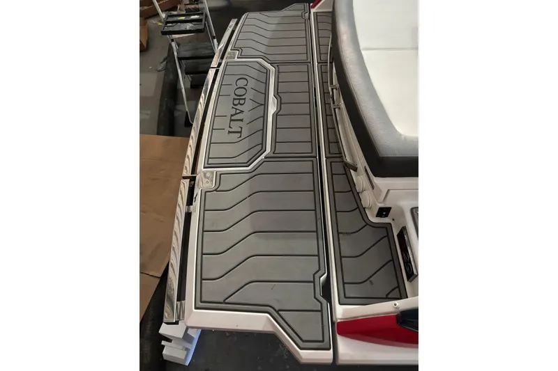 Slide: The Image of 2021 Cobalt A29 boat swim platform with custom non-slip decking. - 13