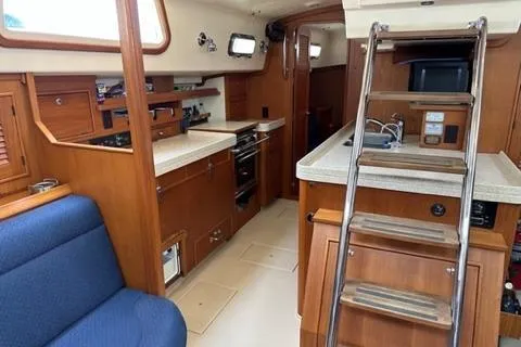 Slide: The Image of Interior of a 2005 Island Packet 445 sailboat. - 12