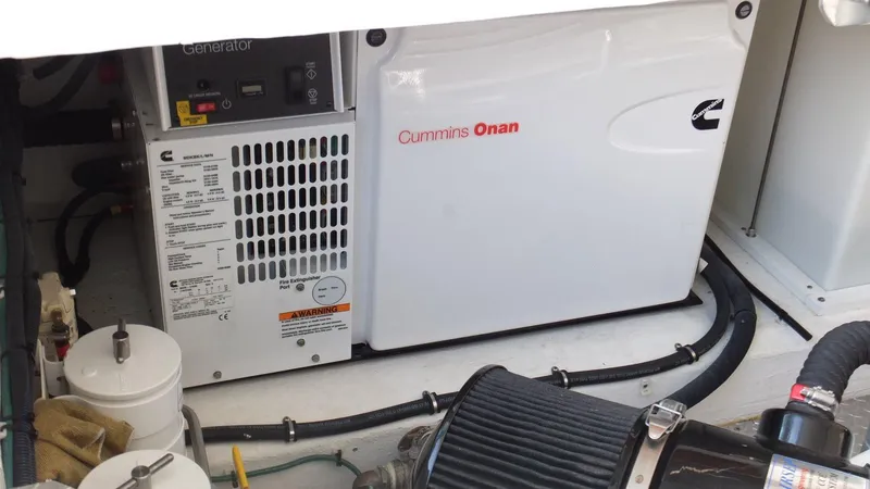Slide: The Image of Cummins Onan generator in 2015 Back Cove 37 boat. - 29