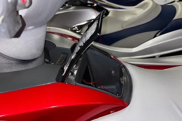 Slide: The Image of 2009 Yamaha WaveRunner FX Cruiser SHO with open storage compartment, showcasing sleek design. - 15