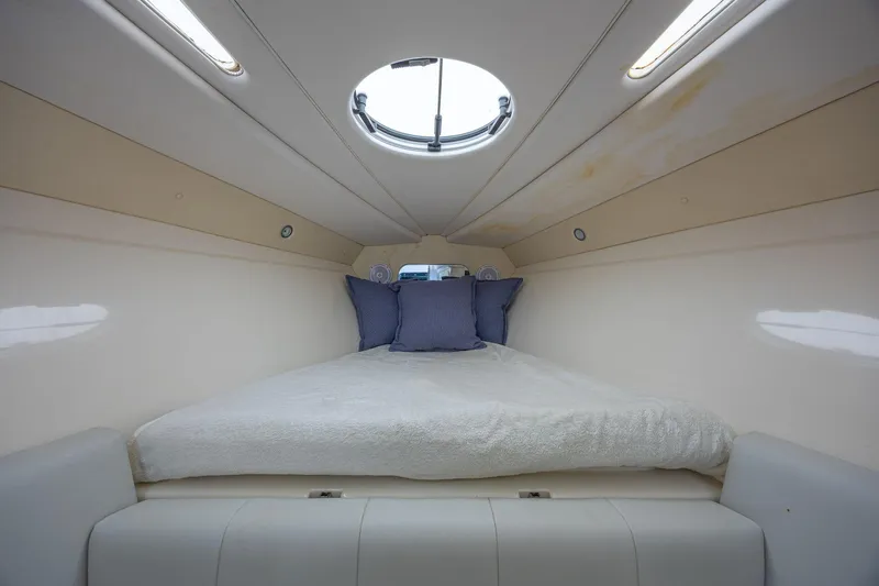 Slide: The Image of Interior cabin of 2010 Concept 4400 Sport Yacht with cozy bed and porthole. - 28