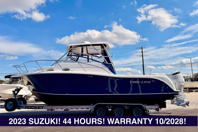 The Image of 2007 Pro-Line 32 Express boat with 2023 Suzuki engine, 44 hours, warranty until 10/2028. - 0