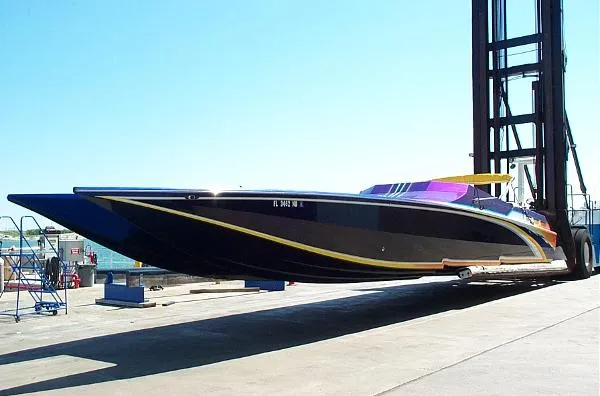 Slide: The Image of Ocean Express Offshore Performance Catamaran 1999 - 0