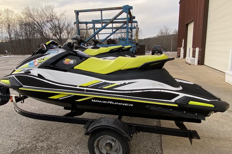 Slide: The Image of 2021 Yamaha WaveRunner VX jet ski on trailer, parked outdoors. - 7