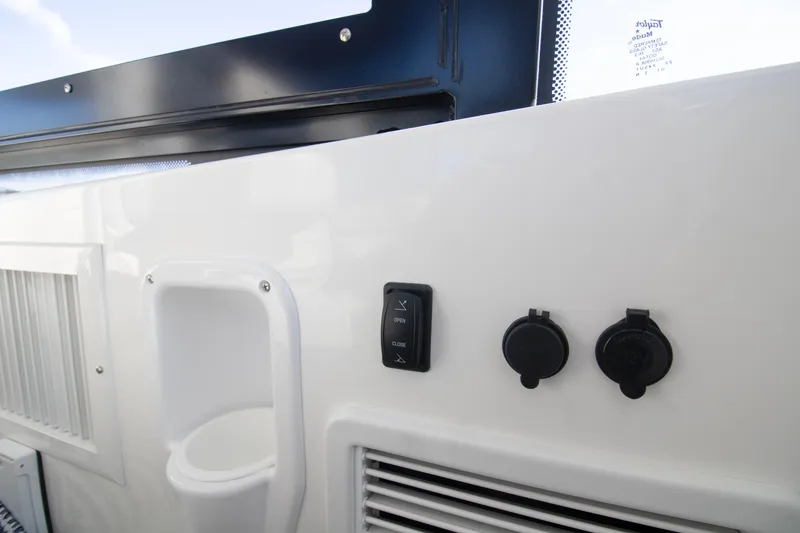 Slide: The Image of Luxurious seating area on 2025 MJM 38 X boat, overlooking serene waters. - 48