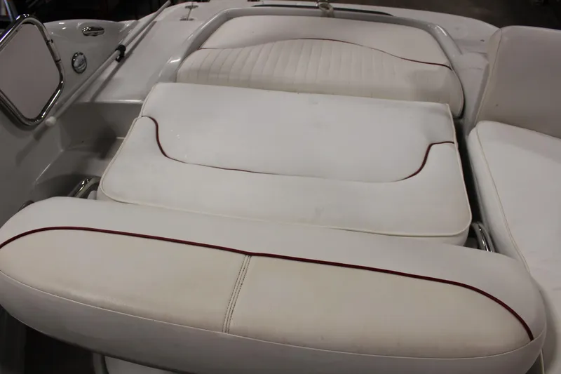 Slide: The Image of White seating area on a 2008 Crownline 220 EX boat. - 21