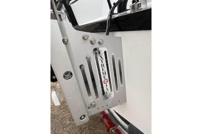Slide: The Image of 2026 Blazer Bay 2440 boat with Extreme Jack plate detail. - 7