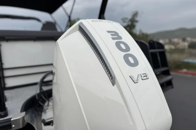 Slide: The Image of 2026 Berkshire 21CL STS with powerful 300 V8 engine, sleek design. - 8