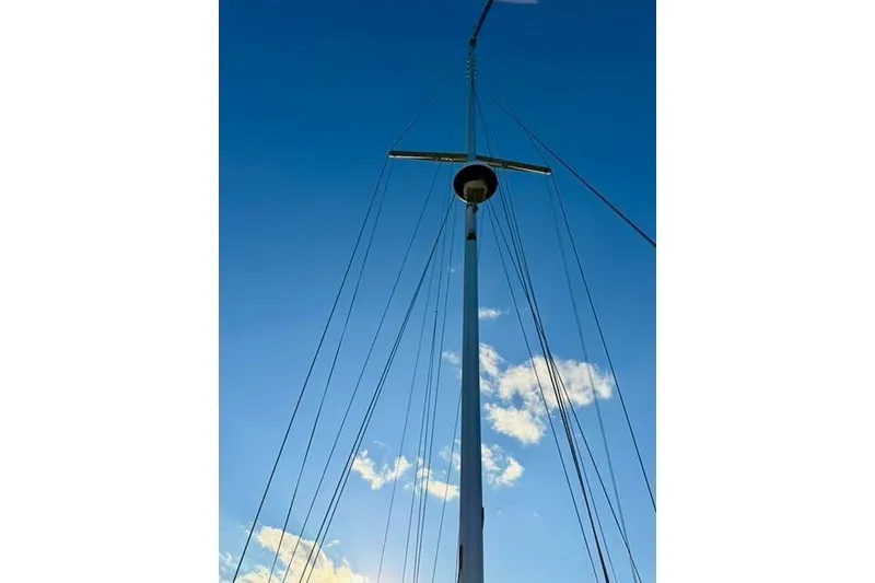 Slide: The Image of Sailboat mast against blue sky, Caliber 40LRC 1999 model. - 15