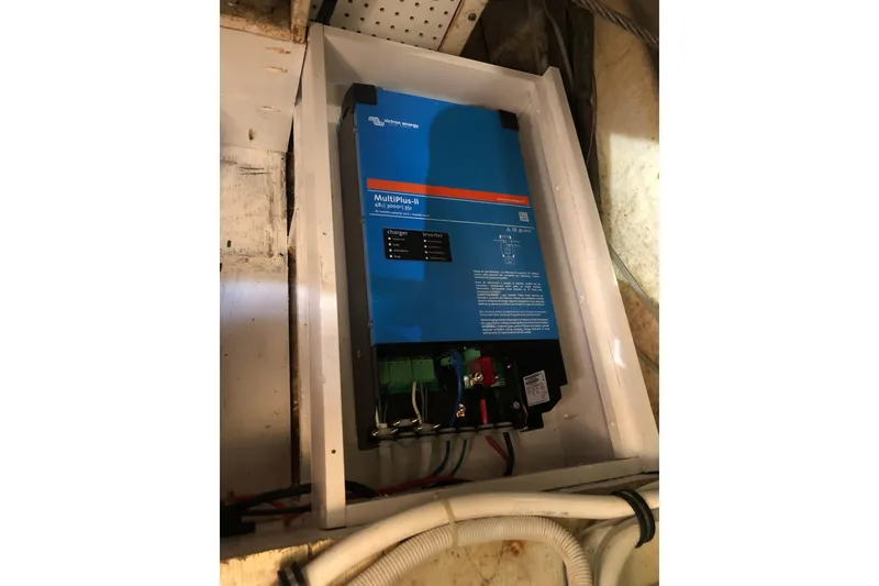 Slide: The Image of Victron Energy MultiPlus-II inverter installed in a 1999 Caliber 40LRC yacht. - 52