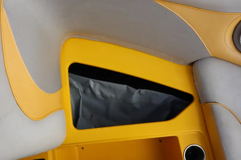 Slide: The Image of 2014 Centurion Enzo SS210 interior detail with yellow and gray upholstery. - 6