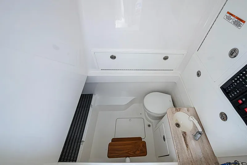 Slide: The Image of Interior view of 2020 Valhalla Boatworks V-37 storage compartment. - 34