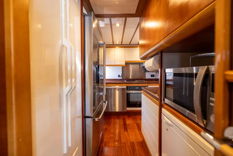 Slide: The Image of Ferretti 94 Dreamchaser - Interior Galley - 11