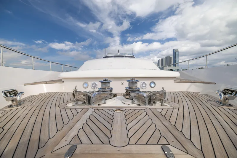 Slide: The Image of Ferretti 94 Dreamchaser - Exterior Bow - 47