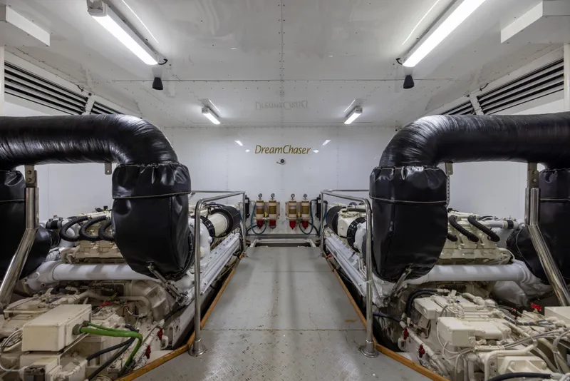 Slide: The Image of Ferretti 94 Dreamchaser - Engine Room - 48