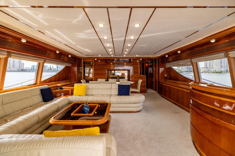 Slide: The Image of Ferretti 94 Dreamchaser - Interior Salon - 5