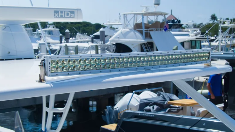 Slide: The Image of LED light bar on Intrepid 400 Cuddy boat, 2017 model. - 10