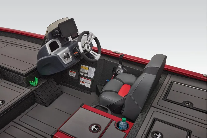 Slide: The Image of Manufacturer Provided Image: 2026 Tracker Savage 215 boat interior with steering console and seating. - 32