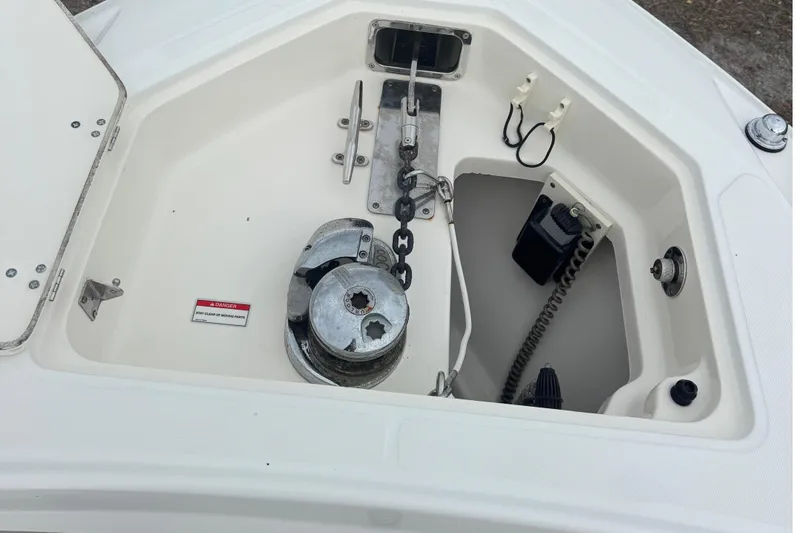 Slide: The Image of Anchor compartment of a 2007 Boston Whaler 320 Outrage. - 21