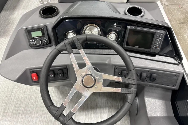 Slide: The Image of 2026 Bennington S Swingback 22 SSB boat interior with sleek seating and modern design. - 7