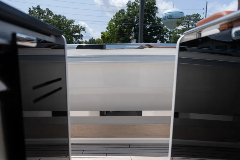 Slide: The Image of 2025 Invictus TT430 boat interior with sleek design and modern finishes. - 28