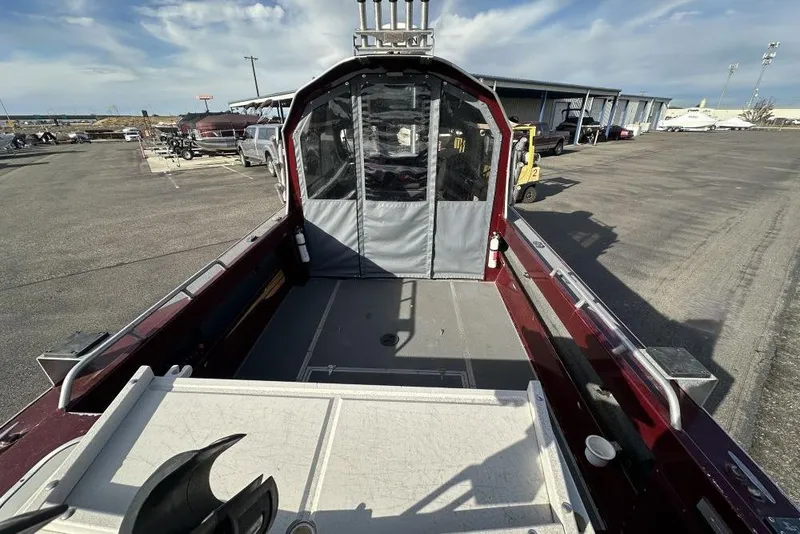 Slide: The Image of 2021 North River SEAHAWK 23 X 84 boat interior view at a marina. - 4