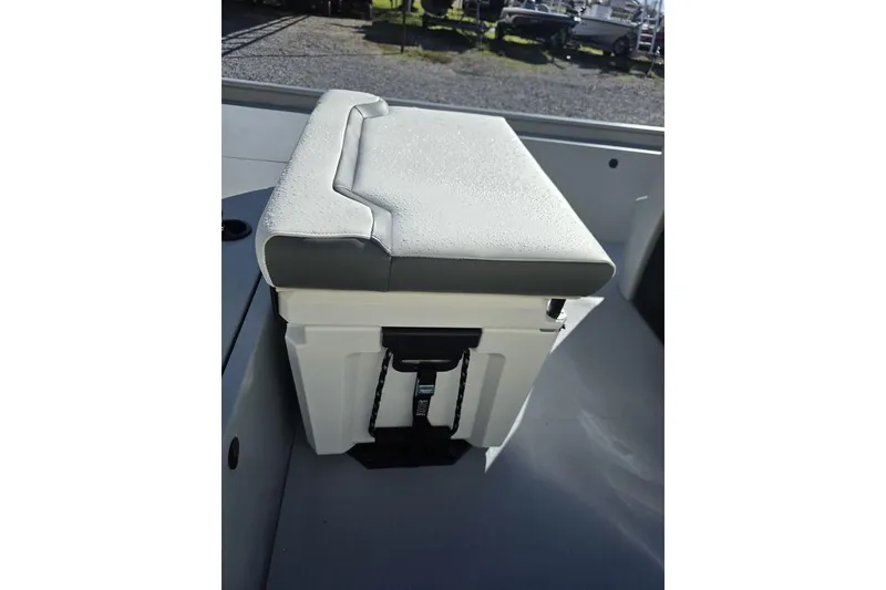 Slide: The Image of 2026 Tracker Bass Tracker Classic CC boat seat with storage compartment. - 8