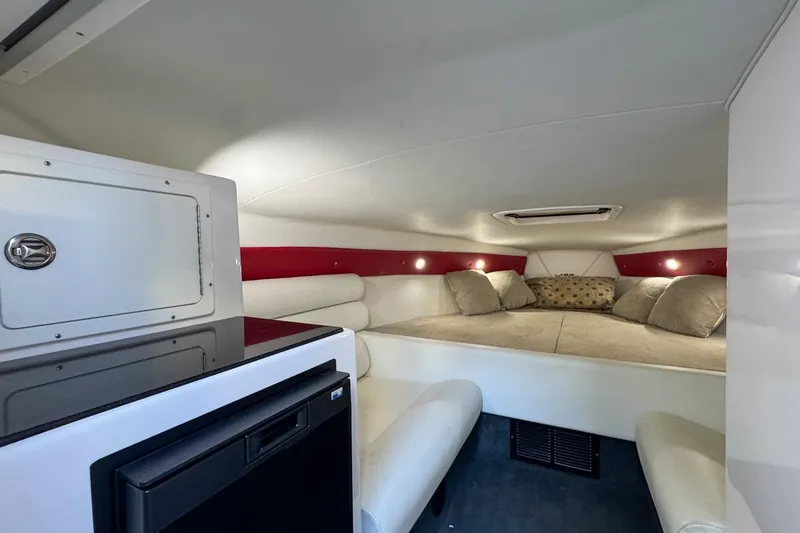 Slide: The Image of Interior of 2022 Velocity 290sc boat with cozy cabin and modern amenities. - 53