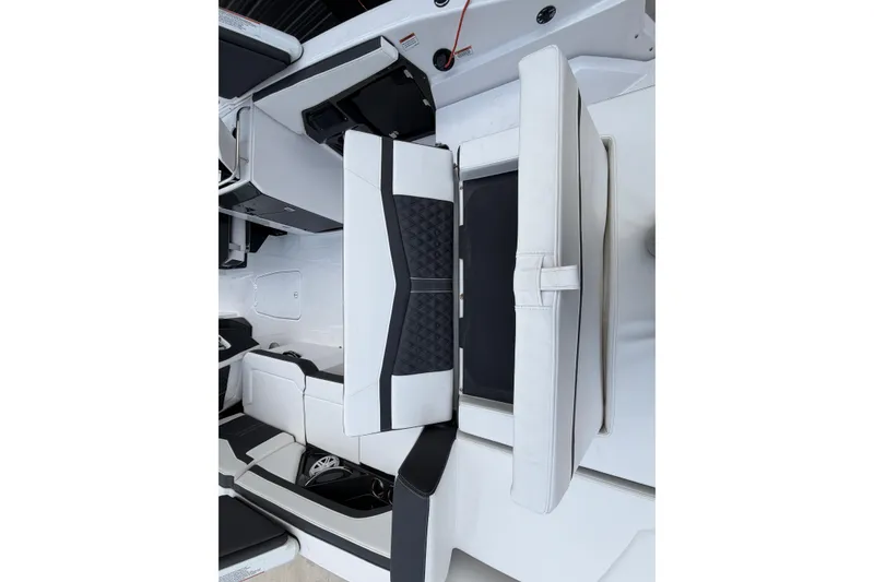 Slide: The Image of 2025 Monterey 278SS Super Sport boat bathroom with sink and toilet. - 33