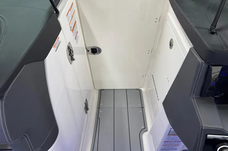 Slide: The Image of Interior view of 2026 Chaparral SSX 6 boat, featuring sleek seating and modern design. - 33