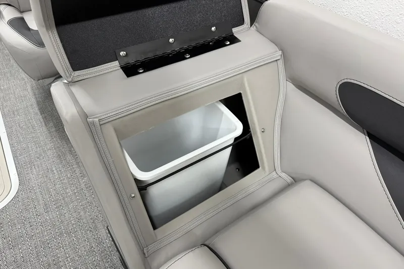 Slide: The Image of Barletta ARIA 22UC 2026 boat seat with built-in storage compartment. - 25