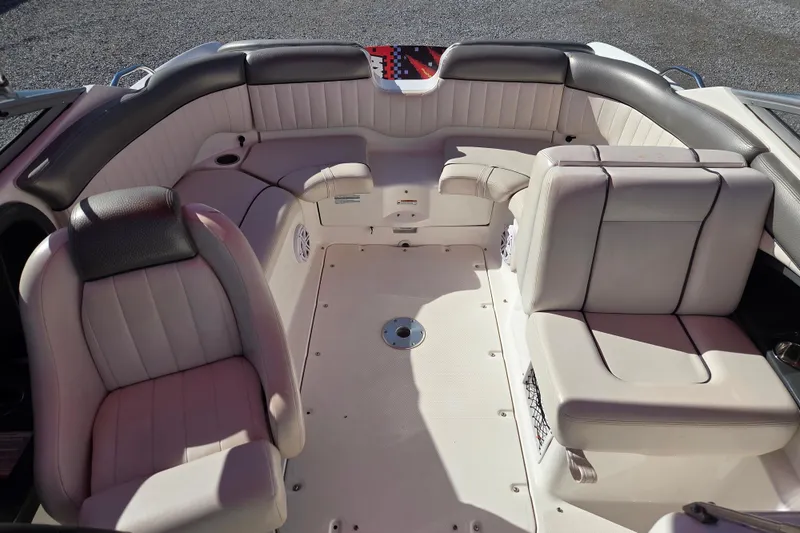 Slide: The Image of 2008 Yamaha Boats AR230 HO interior with spacious seating and modern design. - 8