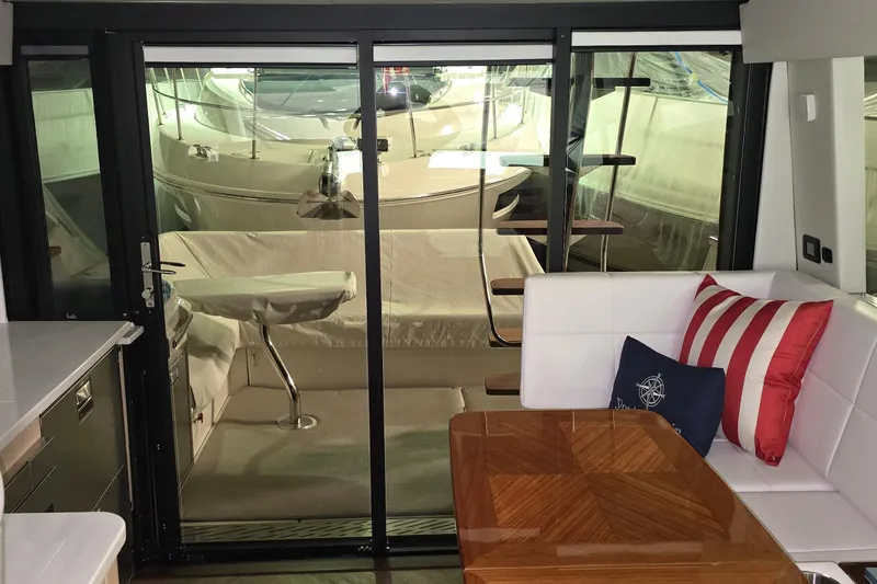 Slide: The Image of Luxurious bathroom interior of 2024 Regal 42 Fly yacht with modern amenities. - 45