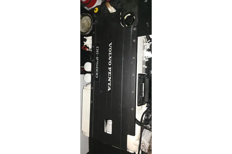 Slide: The Image of Engine room of 2024 Regal 42 Fly yacht with advanced machinery and equipment. - 84