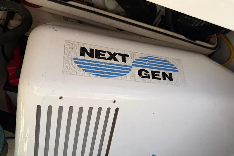 Slide: The Image of 2007 Luhrs 28 Open boat engine with "Next Gen" label. - 39