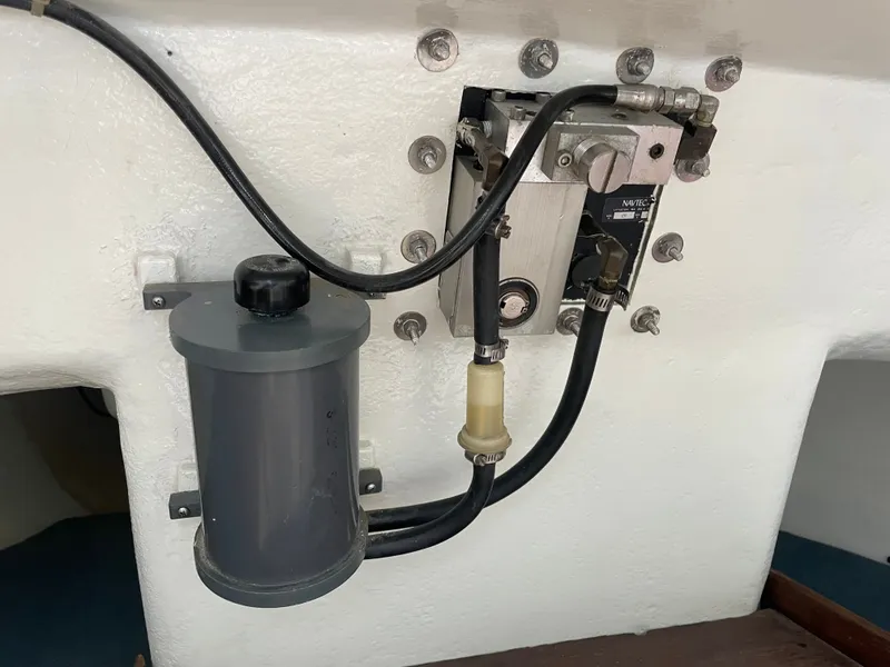 Slide: The Image of Hydraulic system in a 1983 J Boats J/35. - 23