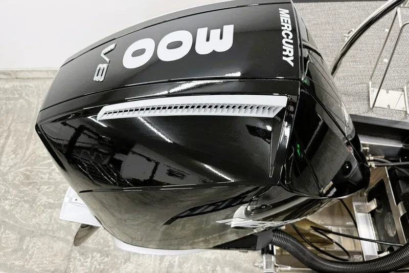 Slide: The Image of Mercury 400 HP V8 outboard engine on 2026 Barletta CORSA 25UC boat. - 11