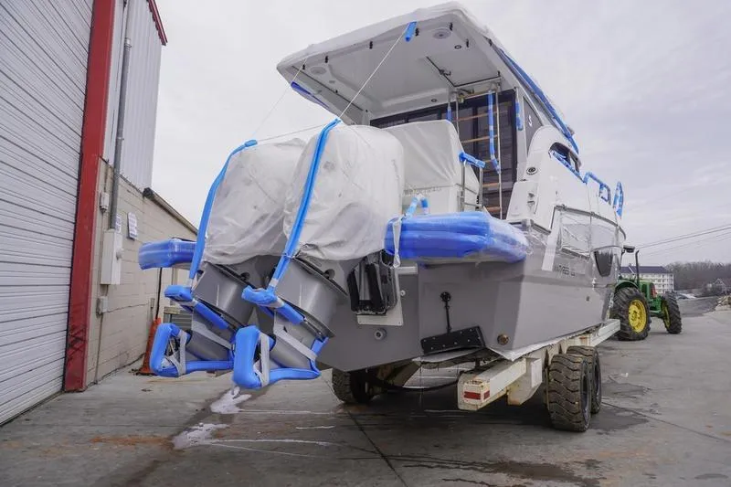 Slide: The Image of Interior of 2026 Beneteau Antares 11 Fly yacht, featuring modern design and elegant furnishings. - 7