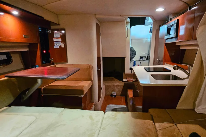 Slide: The Image of Dometic refrigerator inside 2010 Sea Ray Sundancer 310 yacht cabin. - 22