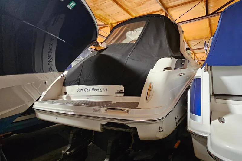 Slide: The Image of 2010 Sea Ray Sundancer 310 boat in storage, Saint Clair Shores, MI. - 3