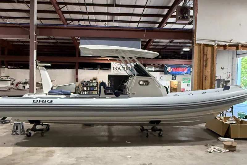 The Image of 2026 Brig Eagle 8 inflatable boat in a workshop. - 0