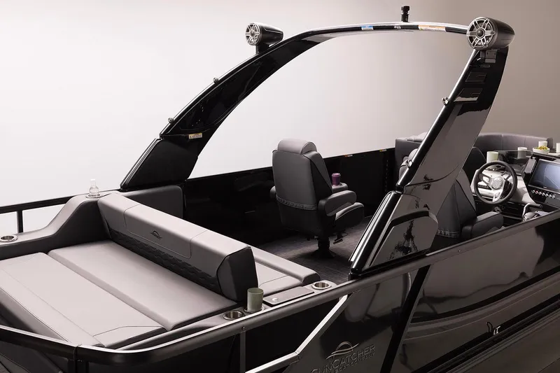 Slide: The Image of Manufacturer Provided Image: 2026 SunCatcher Diamond Elite 326 SL boat interior with sleek design and modern features. - 5