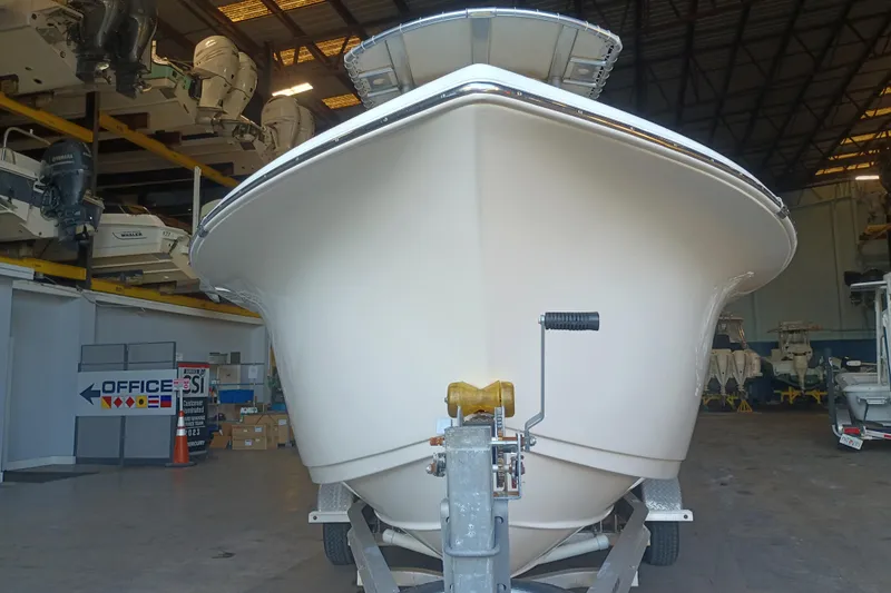 Slide: The Image of 2017 Seapro 219 boat in storage facility, front view. - 34